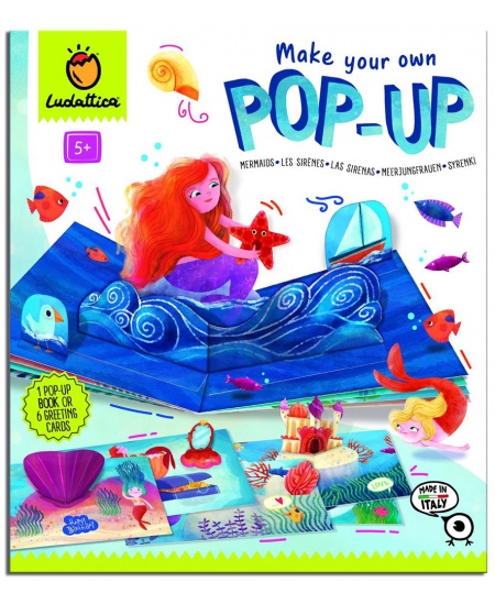 Esimene POP UP raamatu loovuskomplekt LUDATTICA Merineitsid