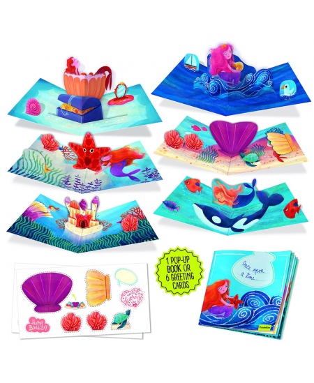 Esimene POP UP raamatu loovuskomplekt LUDATTICA Merineitsid