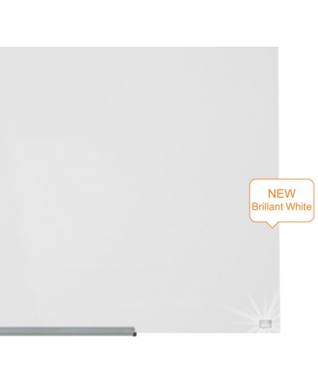 Magnetiline klaastahvel NOBO, laiekraan, 126x71 cm, 57, alumiiniumraam, valge