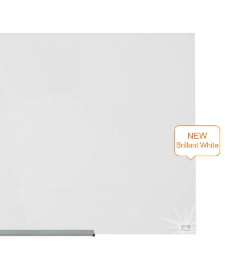 Magnetiline klaastahvel NOBO, laiekraan, 100x56 cm, 45, alumiiniumraam, valge