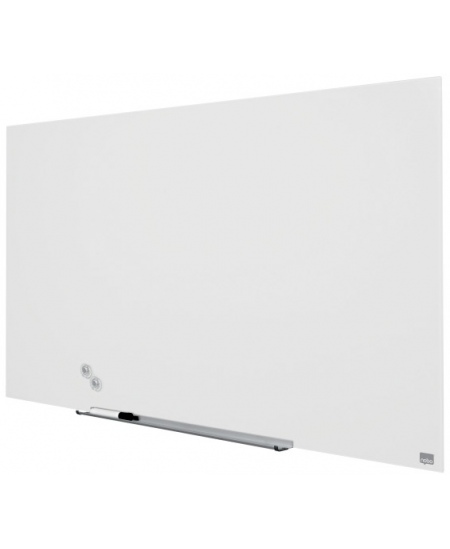 Magnetiline klaastahvel NOBO, laiekraan, 100x56 cm, 45, alumiiniumraam, valge