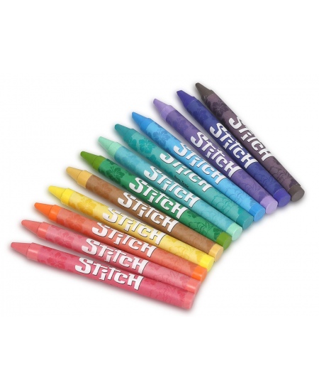 Vahakriidid DISNEY Stitch Pastel, 12 värvi