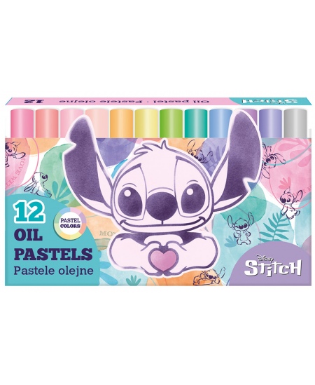 Õlipastellid DISNEY Stitch Pastel, 12 tk