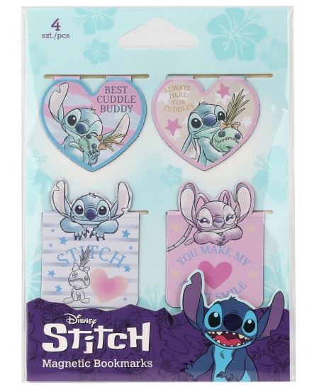 Magnethoidjad-järjehoidjad DISNEY Stitch Pastel Nr. 1, 4 tk.