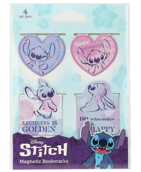 Magnethoidjad-järjehoidjad DISNEY Stitch Pastel Nr. 3, 4 tk.