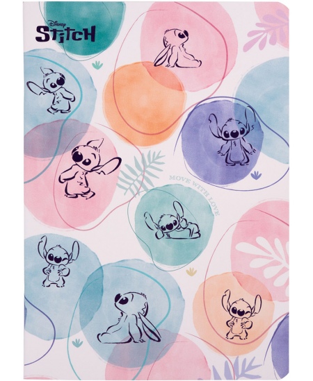 Ruuduline vihik DISNEY Stitch Pastel Nr. 2, A5, 60 lehte, 70 gms