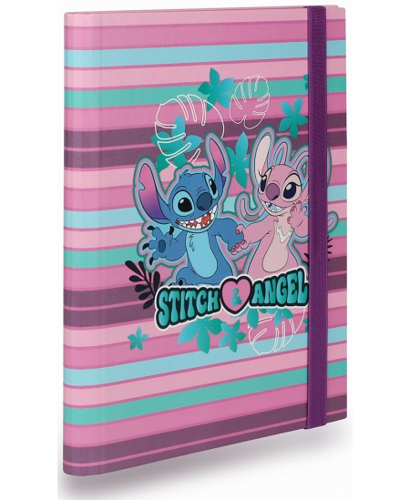 Kartongist kummiga mapp DISNEY Stitch Blue Nr. 3, A5