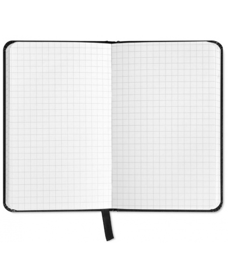 Märkmik RUUDUL, A5, ruuduline, must