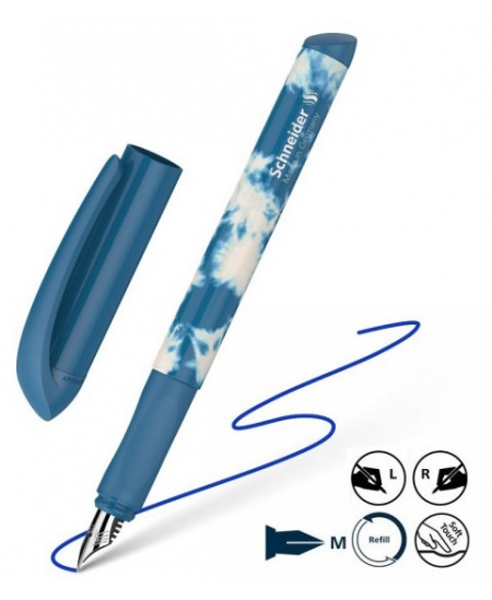 Täitesulepea SCHNEIDER Easy, sinine‑valge korpus