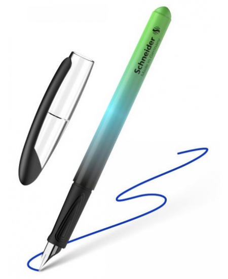 Täitesulepea SCHNEIDER Voyage, must‑roheline korpus