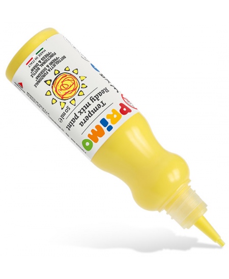 Guašš ergonoomilises pudelis PRIMO, kollane, 50 ml