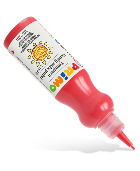 Guašš ergonoomilises pudelis PRIMO, punane, 50 ml