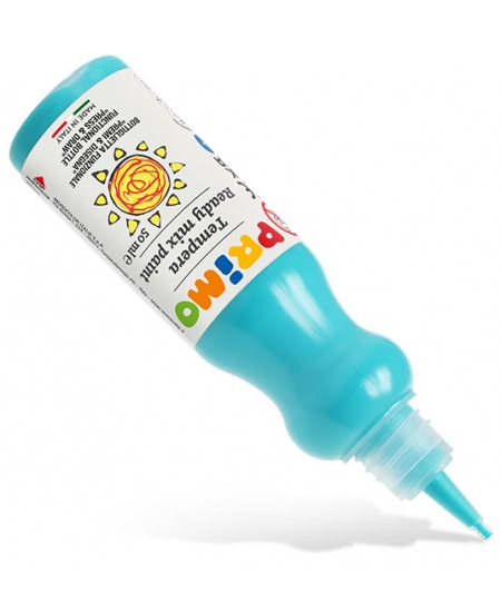 Guašš ergonoomilises pudelis PRIMO, türkiissinine, 50 ml