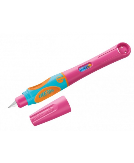 Täitesulepea PELIKAN Griffix‑4, vasakukäelistele, Lovely Pink, blister