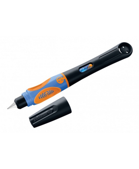 Täitesulepea PELIKAN Griffix‑4, vasakukäelistele, Neon Black, blister