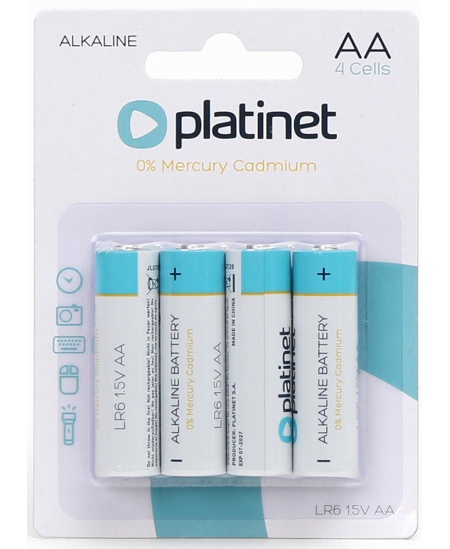 Patareid PLATINET Alkaline LR06 (AA), 4 tk