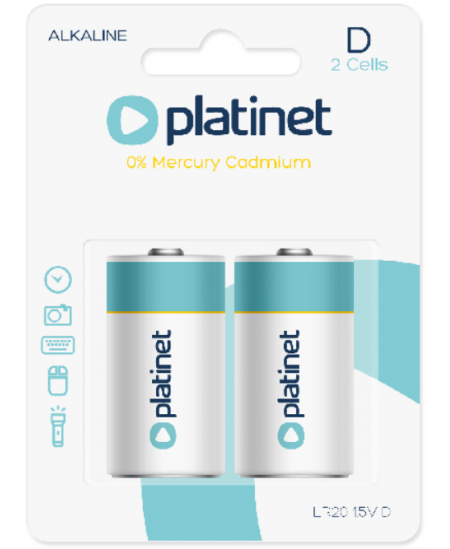 Patareid PLATINET Alkaline LR20 (D), 2 tk