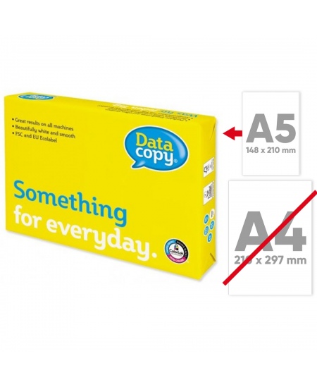 Paber DATA COPY, 80 g / m2, A5, 500 lehte