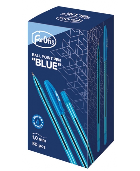 Pastapliiats FOROFIS DOKUMENT, 1 mm, sinine korpus, sinine