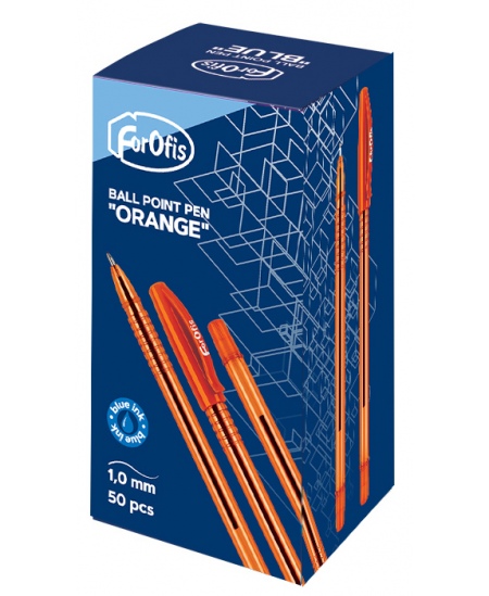 Pastapliiats FOROFIS DOKUMENT, 1 mm, oranž korpus, sinine