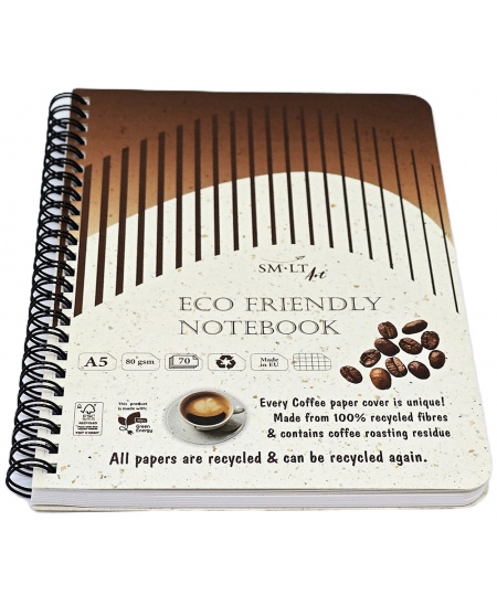 Spiraalmärkmik SM-LT ECO Art, A5, 70 lehte, ruutudega