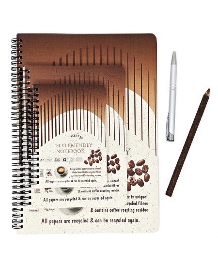 Spiraalmärkmik SM-LT ECO Art, A5, 70 lehte, ruutudega