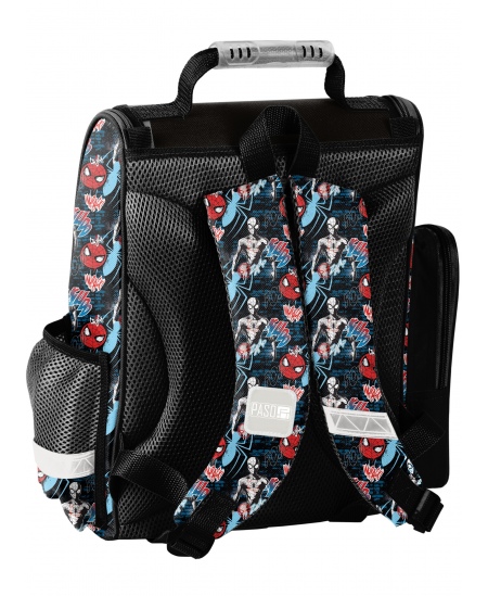 Algklasside seljakott PASO Spiderman, must