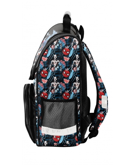 Algklasside seljakott PASO Spiderman, must