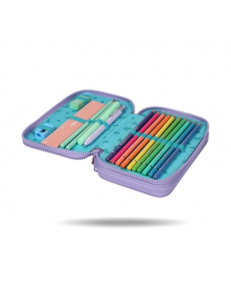 Penal COOLPACK Disney Stitch Pastel, kahe sektsiooniga, täidetud
