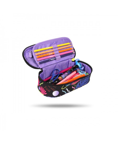 Penal COOLPACK Campus Disney Stitch Black, ühe sektsiooniga