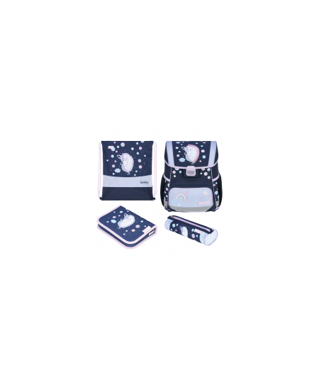 Seljakott koos tarvikutega HERLITZ Loop Plus Unicorn Dreams