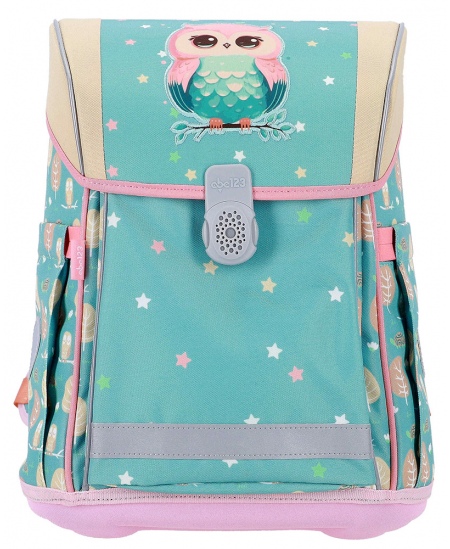 Seljakott lisadega ABC123 Owl, Flexi, 4-osaline