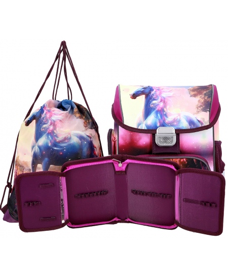 Seljakott lisadega ABC123 Horse, 3-osaline