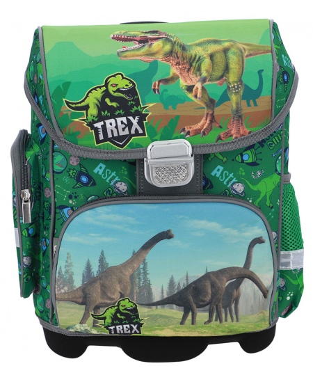 Seljakott lisadega ABC123 Dino, 3-osaline