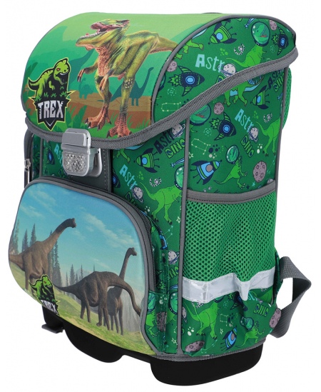 Seljakott lisadega ABC123 Dino, 3-osaline