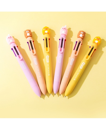 6‑värviline pastapliiats SQUISHY 3, erinevad disainid