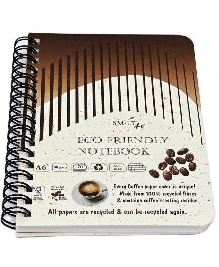 Spiraalmärkmik SM-LT ECO Art, A6, 70 lehte, ruutudega