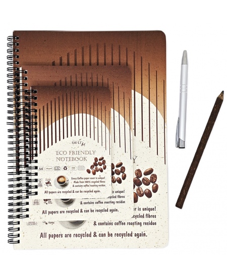 Spiraalmärkmik SM-LT ECO Art, A6, 70 lehte, ruutudega