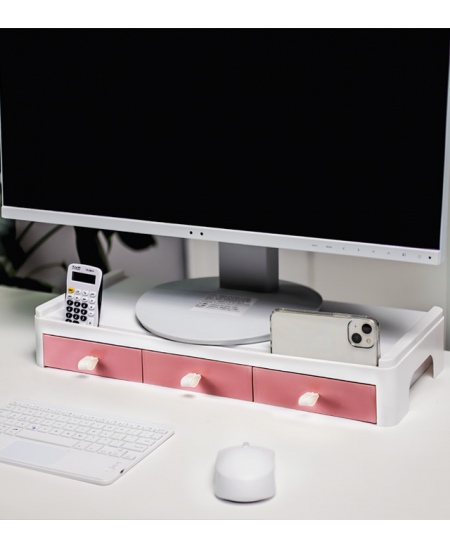 Monitori alus YELLOW ONE, sahtlitega, roosa