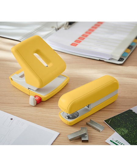 Klammerdaja LEITZ COSY, kuni 30 lehte, kollane