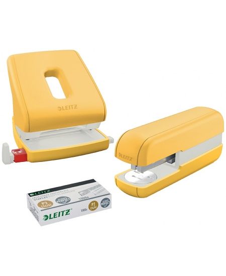 Klammerdaja LEITZ COSY, kuni 30 lehte, kollane