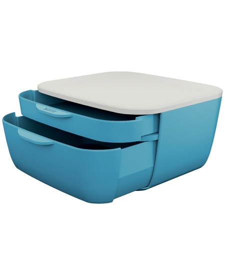 Sahtlitega hoiukarp LEITZ COSY, helesinine.