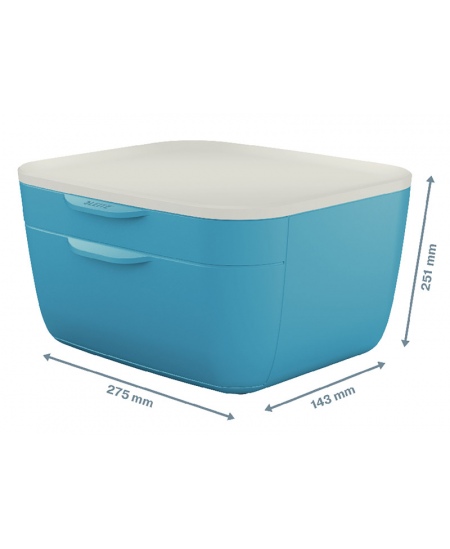 Sahtlitega hoiukarp LEITZ COSY, helesinine.