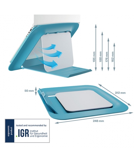 Monitori alus LEITZ COSY, helesinine