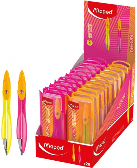 Sirkel MAPED Study Neon, varusüdamikuga