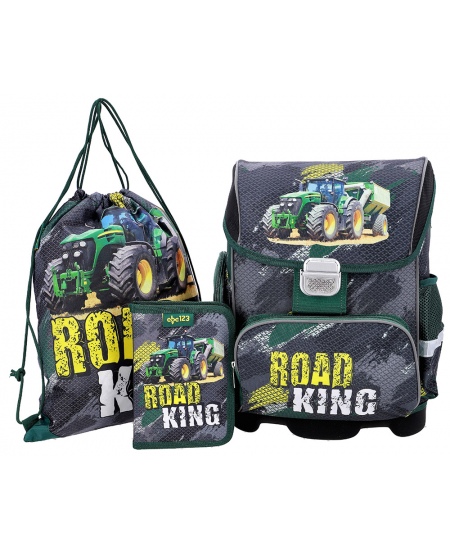 Seljakott lisadega ABC123 Road King, 3-osaline