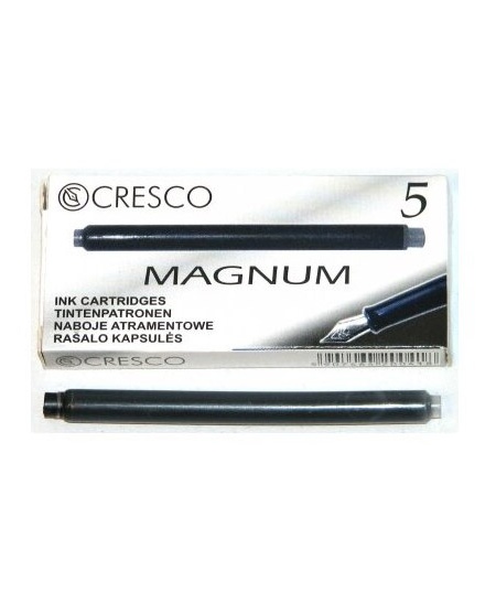 Pikad tindikassetid CRESCO Magnum, mustad, 5 tk