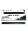 Pikad tindikassetid CRESCO Magnum, mustad, 5 tk