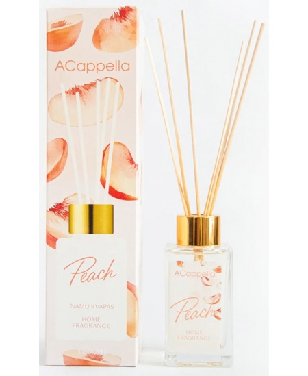 Kodulõhnastaja pulkadega ACAPPELLA, virsik, 120 ml