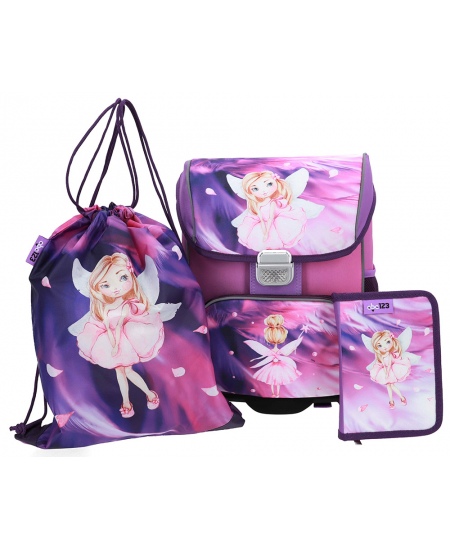 Seljakott lisadega ABC123 Tinkerbell, 3-osaline